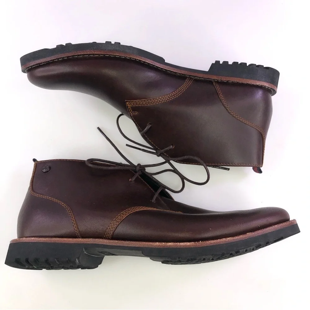 TIMBERLAND Men’s Chukka Ankle Boots Sz 7 Richdale Leather Lace Up A1 TYN